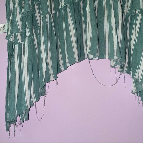 Gigio Cardigan S Longline Beachy Kimono Open Front Ruffle Swim Cover - Picture 9 of 10